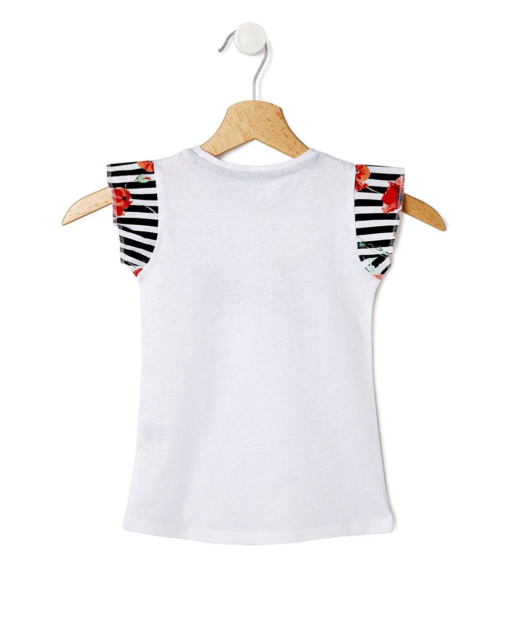 T-shirt με παπαρούνες & πασχαλίτσα λευκό για κορίτσι - Prénatal