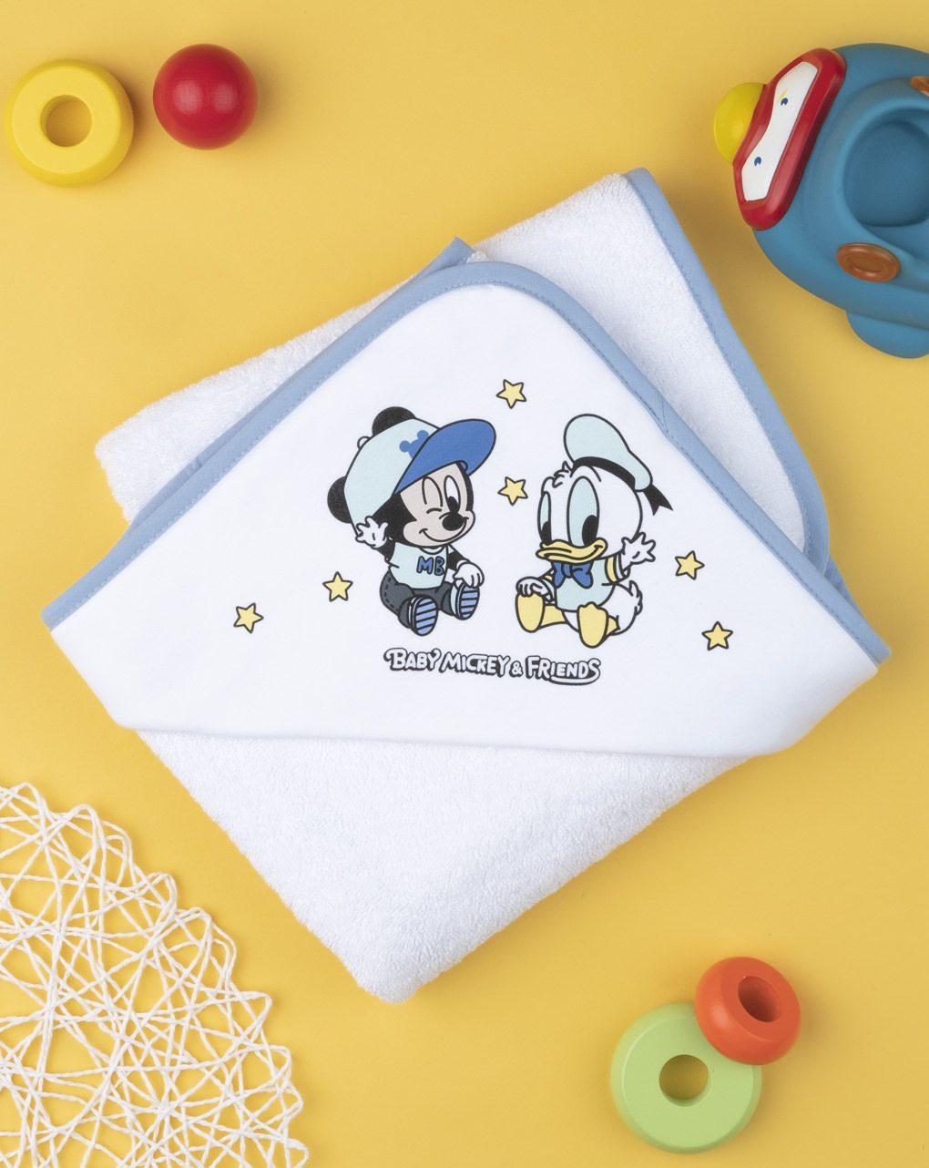 μπουρνουζοπετσέτα με στάμπα mickey mouse για αγόρι - Prénatal