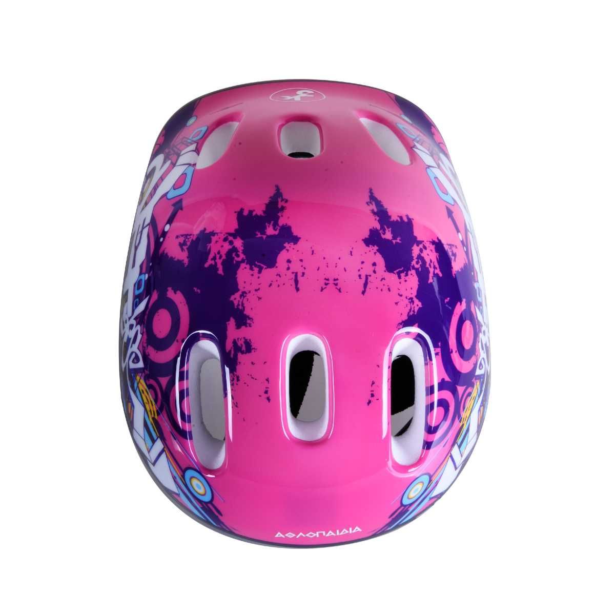 αθλοπαιδια κράνος προστασίας παιδικό για κορίτσι #μ 55-58εκ. 003.1032-k/m