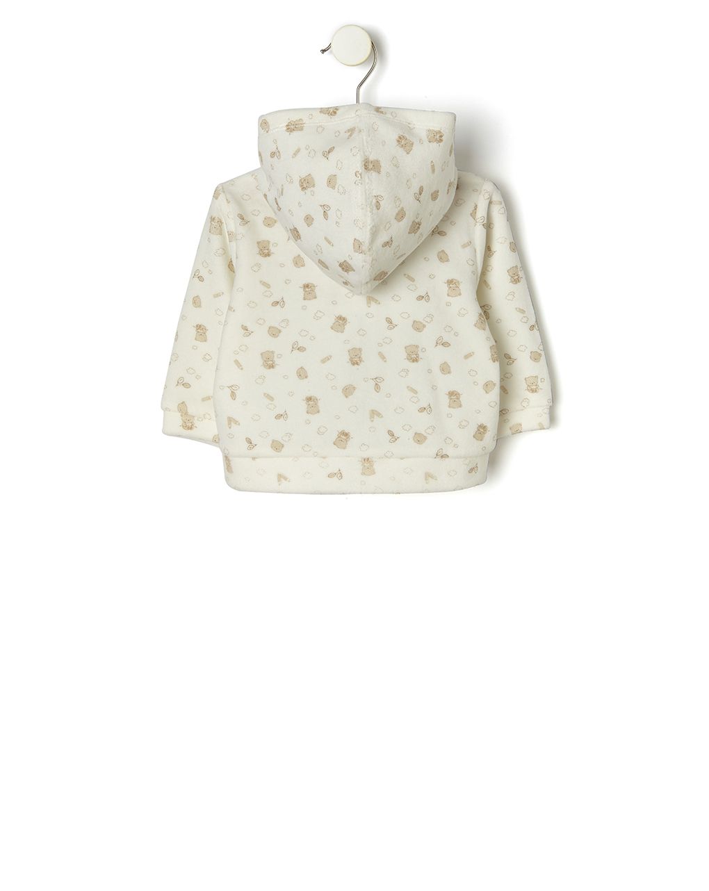 ζακέτα σενίλ εκρού από οργανικό βαμβάκι για αγόρι - Prénatal