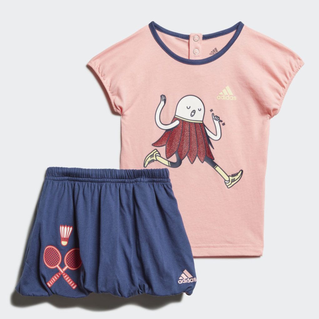 Adidas σετ t-shirt και φούστα μπάντμιντον για κορίτσι - Adidas