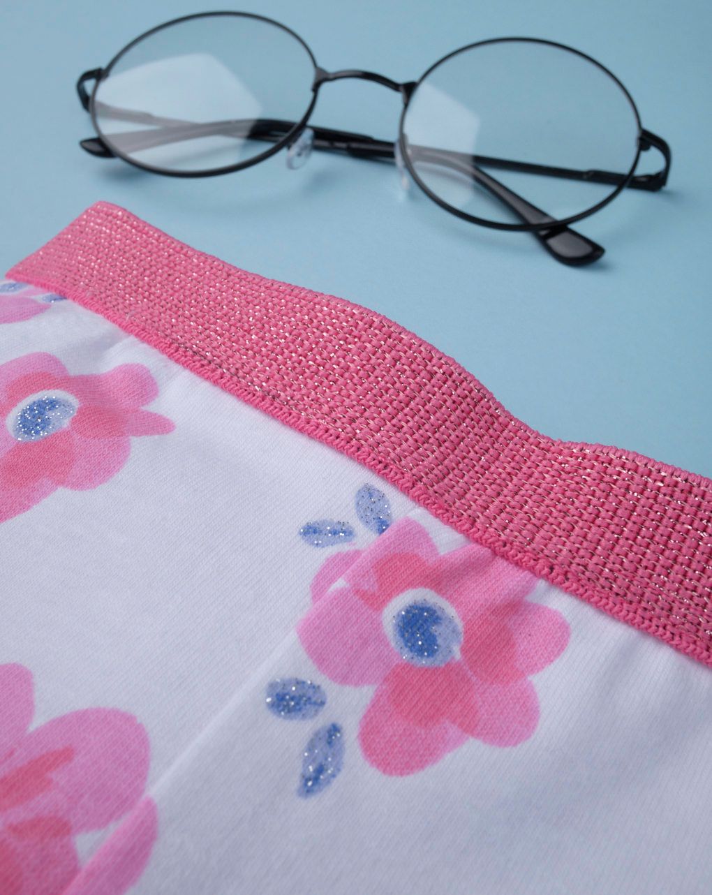 κολάν jersey 3/4 με λουλούδια για κορίτσι - Prénatal