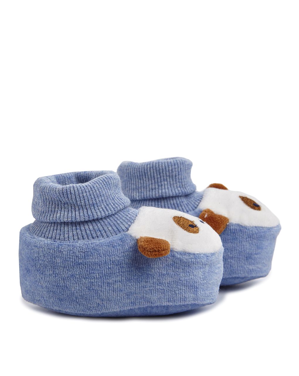 βρεφικά παπούτσια αγκαλιάς σενίλ σκυλάκι για αγόρι - Prénatal