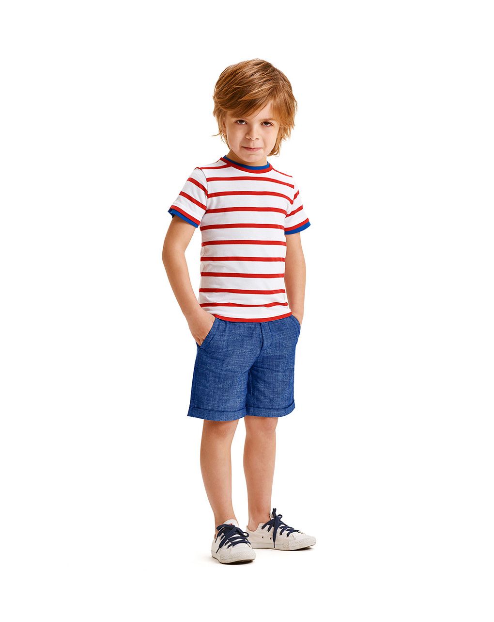 T-shirt ριγέ για αγόρι - Prénatal