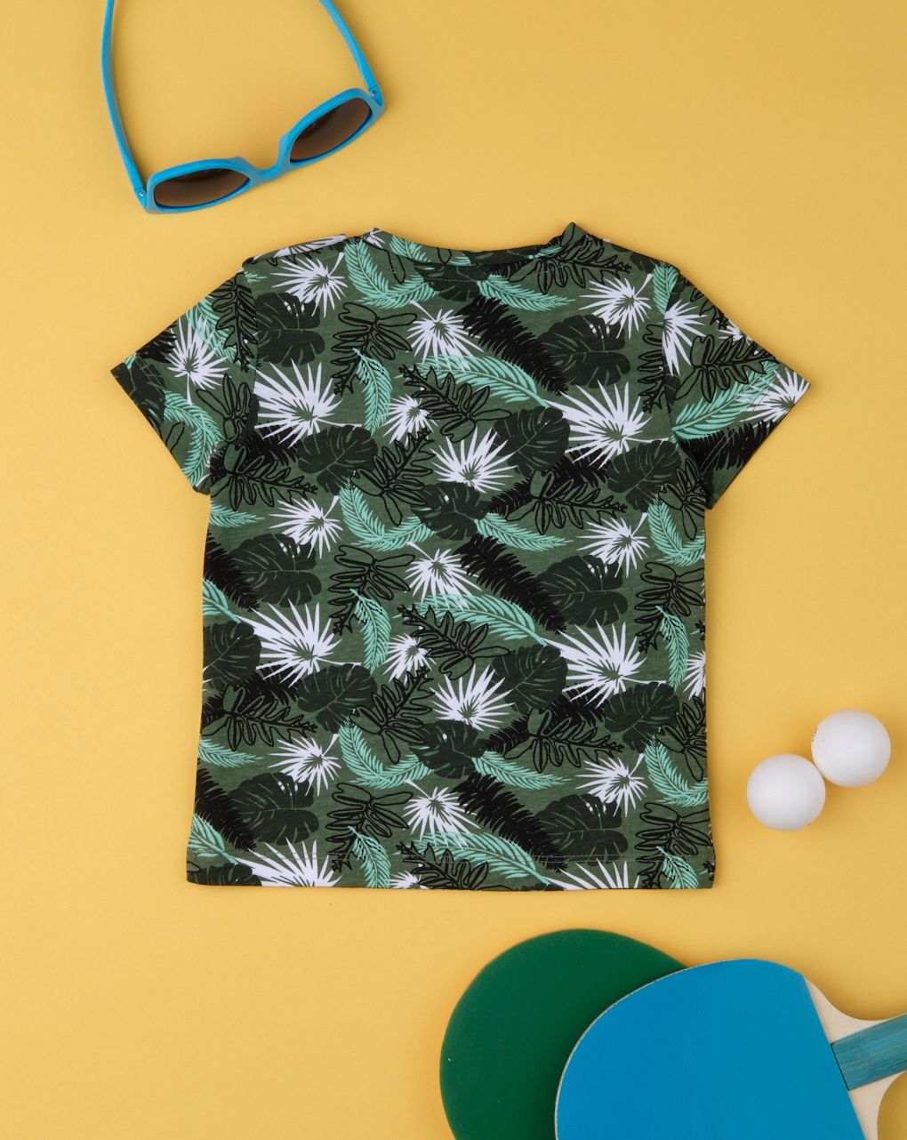 T-shirt πράσινο με print για αγόρι - Prénatal