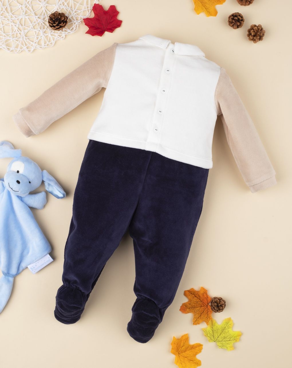 φορμάκι σενίλ με εφέ διπλού ρούχου για αγόρι - Prénatal