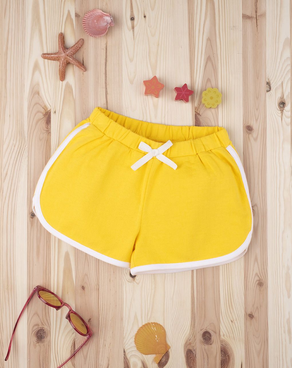 παιδικό σορτσάκι κίτρινο για κορίτσι - Prénatal