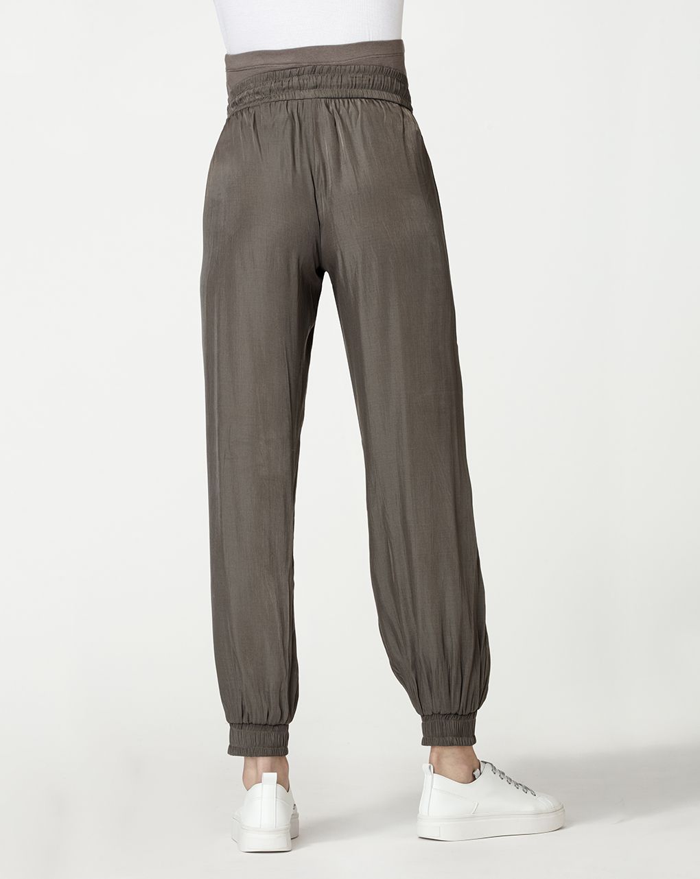 γυναικείο παντελόνι εγκυμοσύνης χακί με κορδόνι - Prénatal