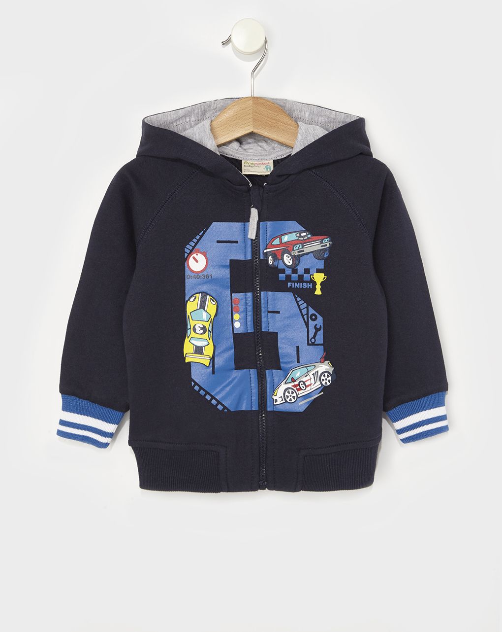 ζακέτα φούτερ μπλε με στάμπα για αγόρι - Prénatal