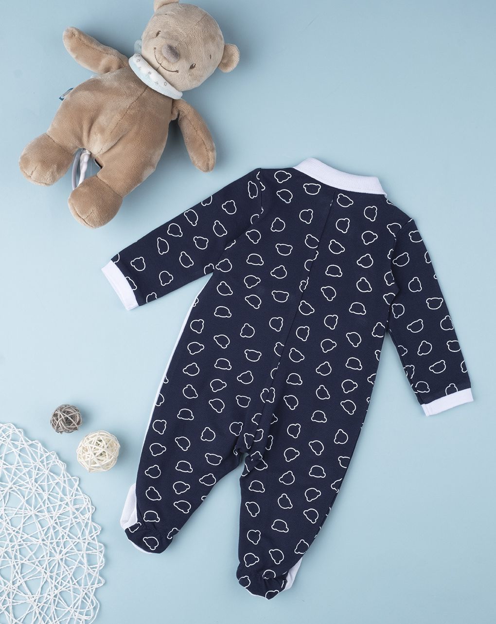 βρεφικό φορμάκι με αρκουδάκια για αγόρι - Prénatal