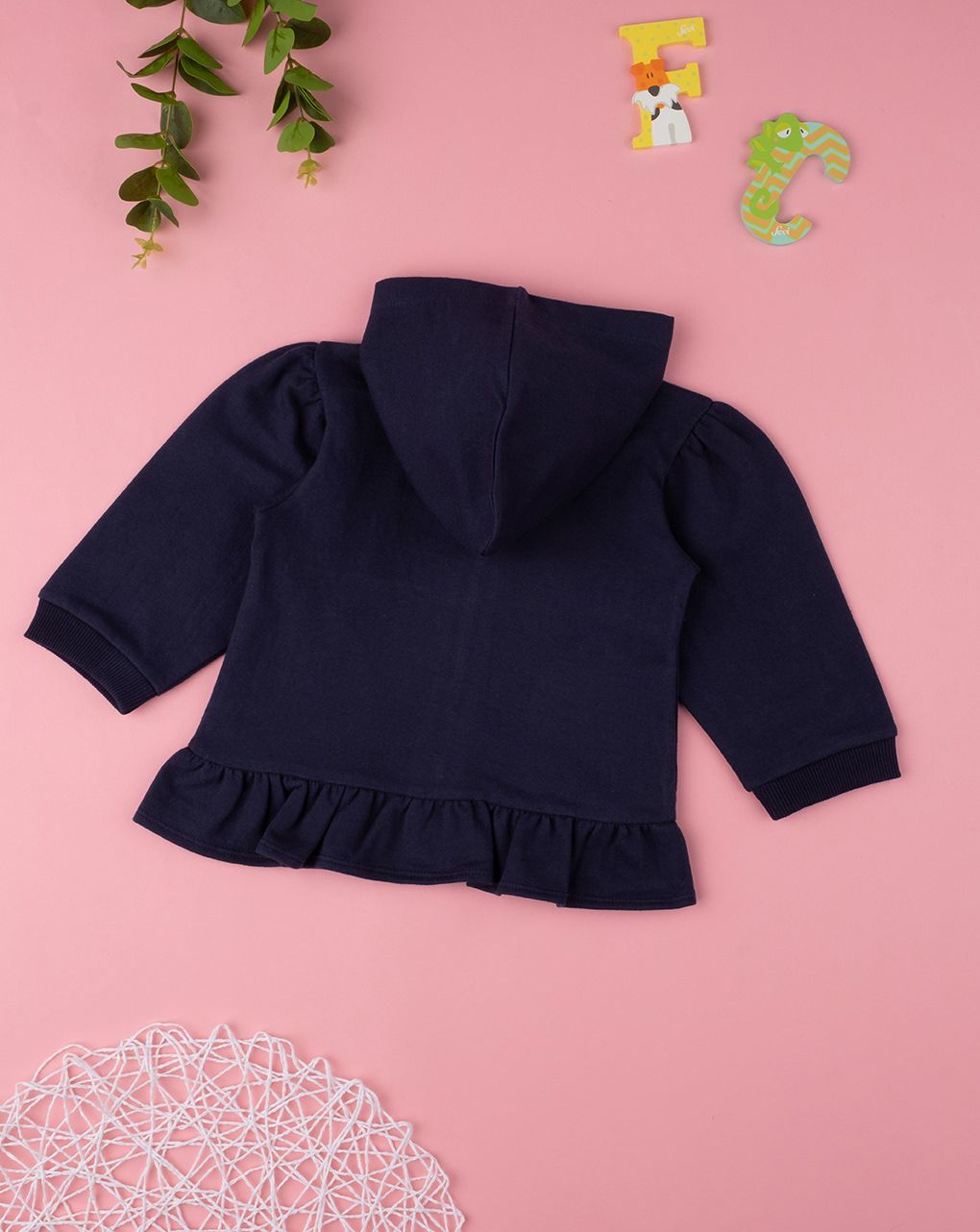 ζακέτα φόυτερ μπλε με καραμέλες για κορίτσι - Prénatal