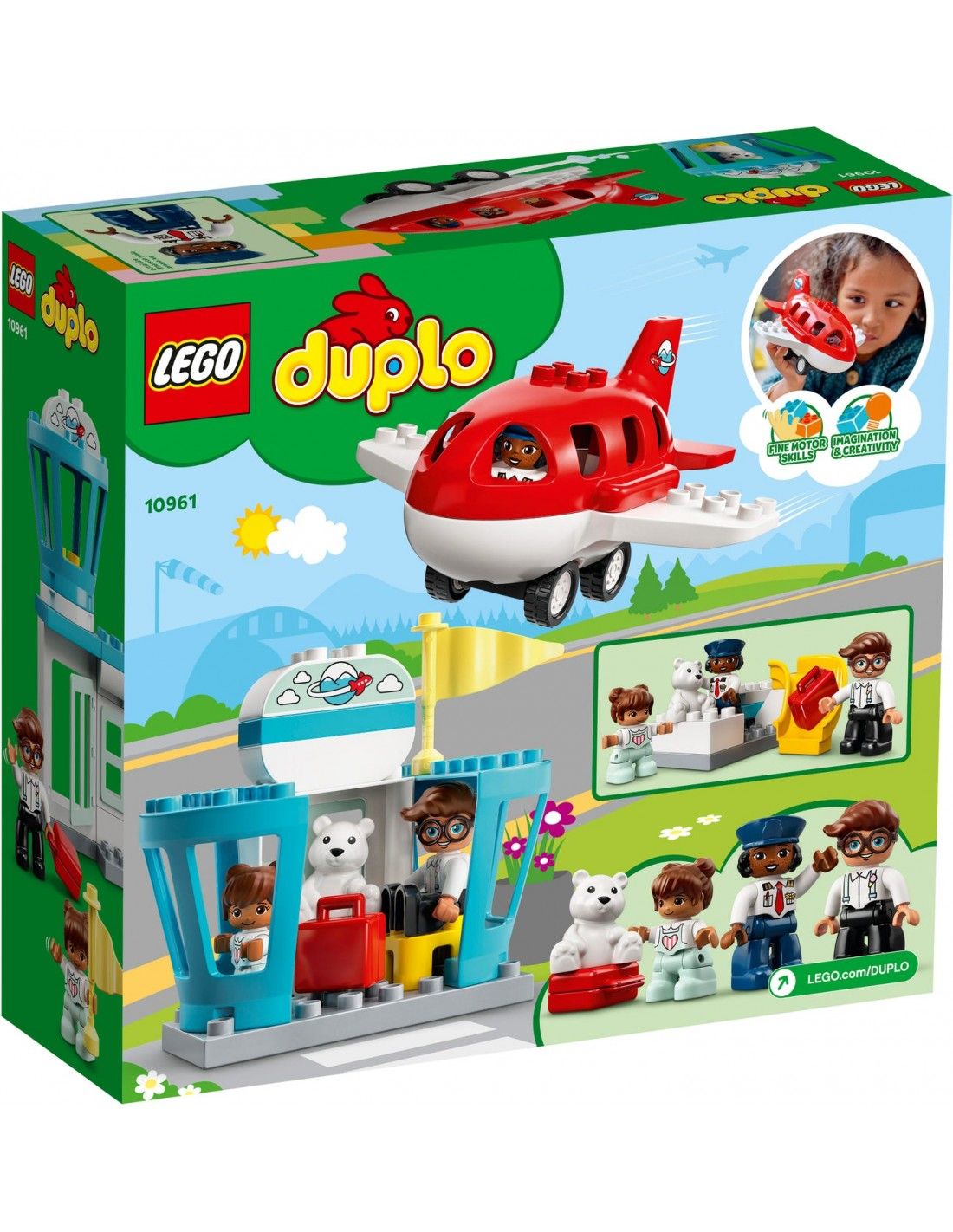 Lego duplo town αεροπλάνο & αεροδρόμιο  10961 - Lego, LEGO Duplo