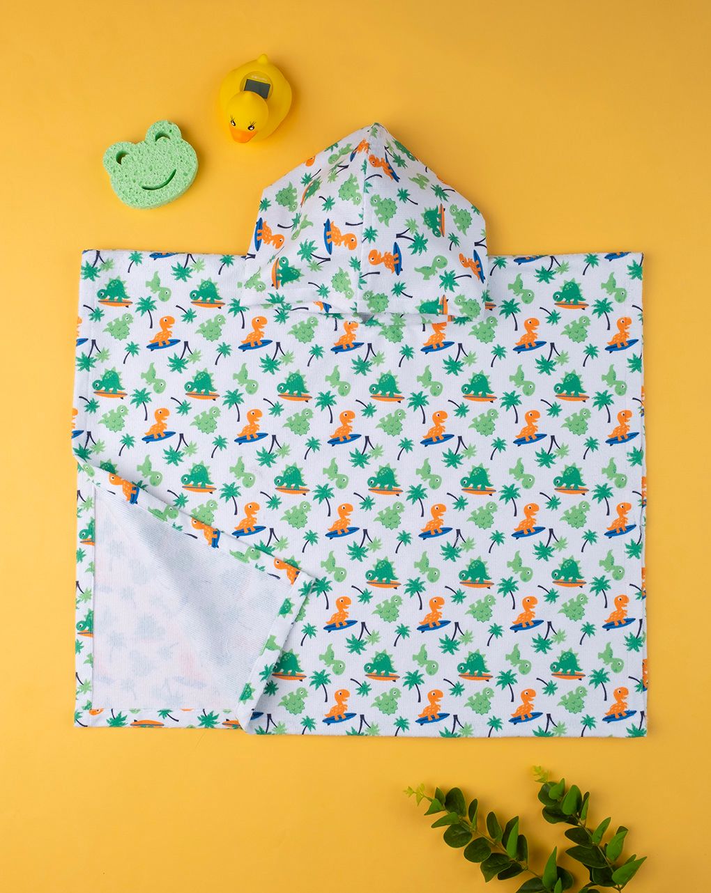 βρεφικό πόντσο θαλάσσης με δεινοσαυράκια για αγόρι - Prénatal