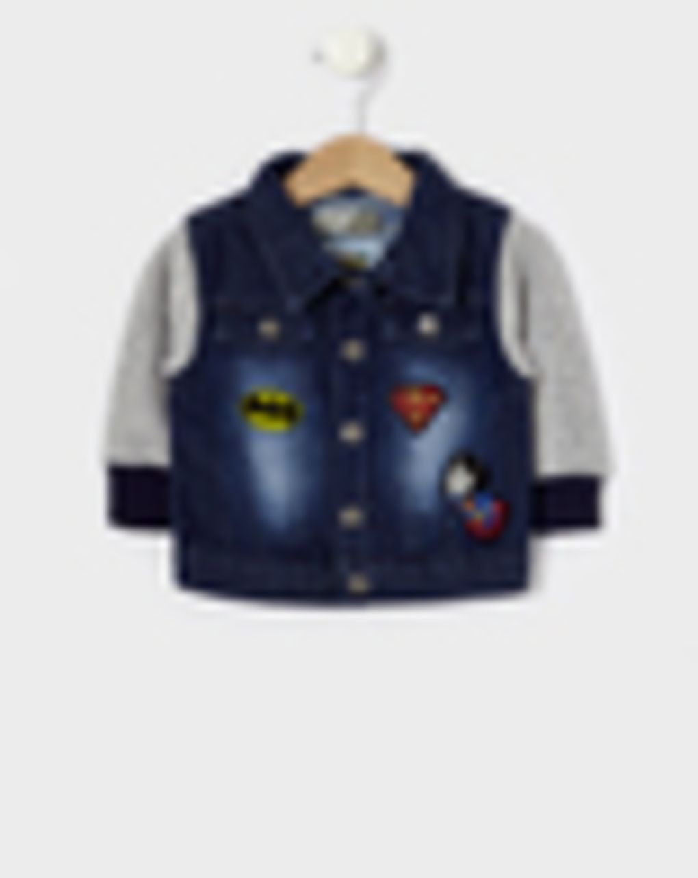 τζάκετ denim και φούτερ superman, batman και jocker για αγόρι - Prénatal