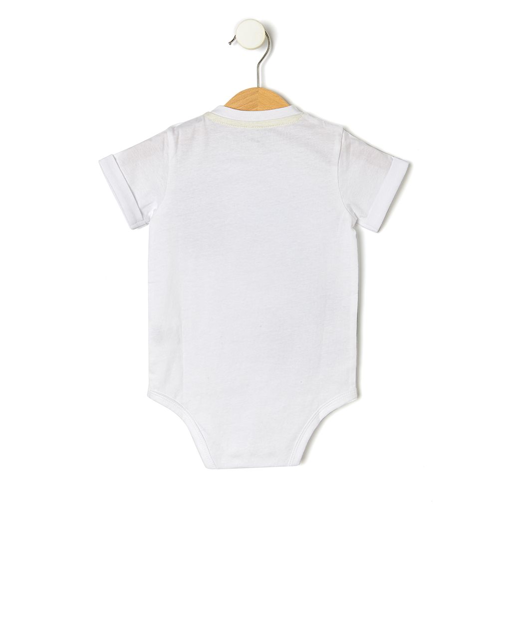 κορμάκι λευκό με στάμπα σαφάρι για αγόρι - Prénatal