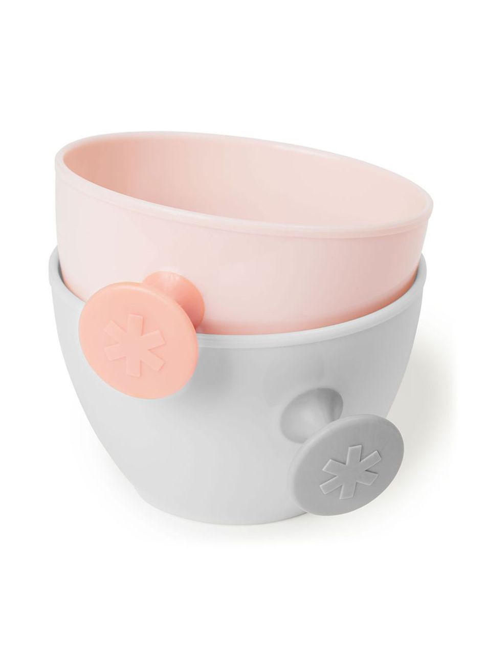 Skip hop σετ μπωλ 2σε1 grey/soft coral - SKIP HOP