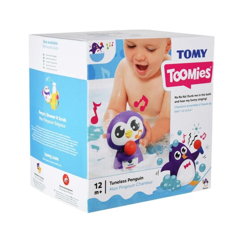 Toomies βρεφικό  παιχνίδι μπάνιου μουσικός πιγκουίνος toomies 1000-72724 - Tomy Toomies