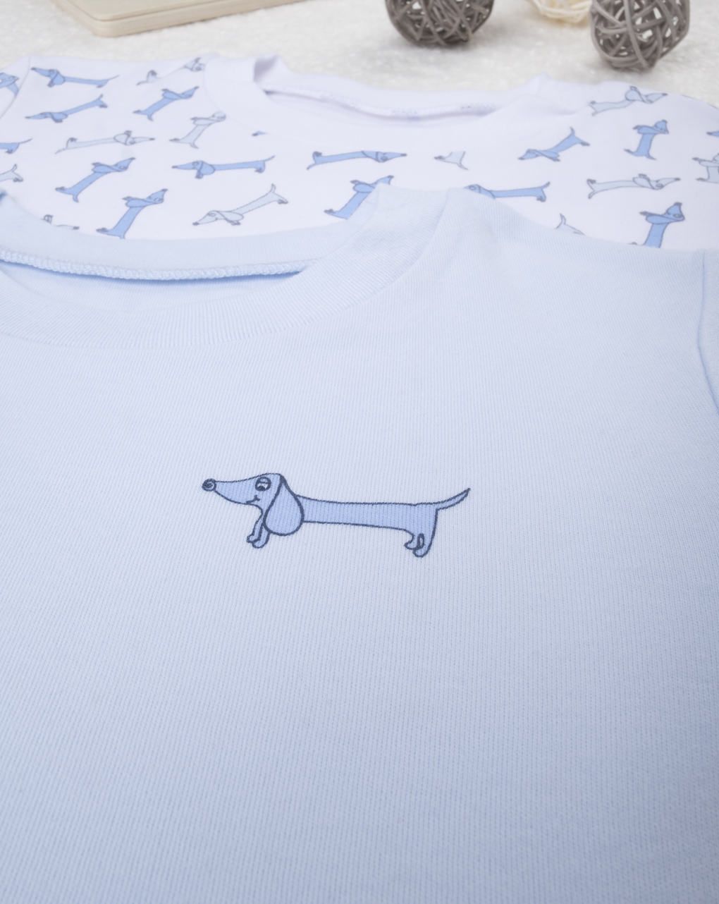 παιδικά φανελάκια μακρυμάνικα πακέτο x2 τμχ για αγόρι - Prénatal