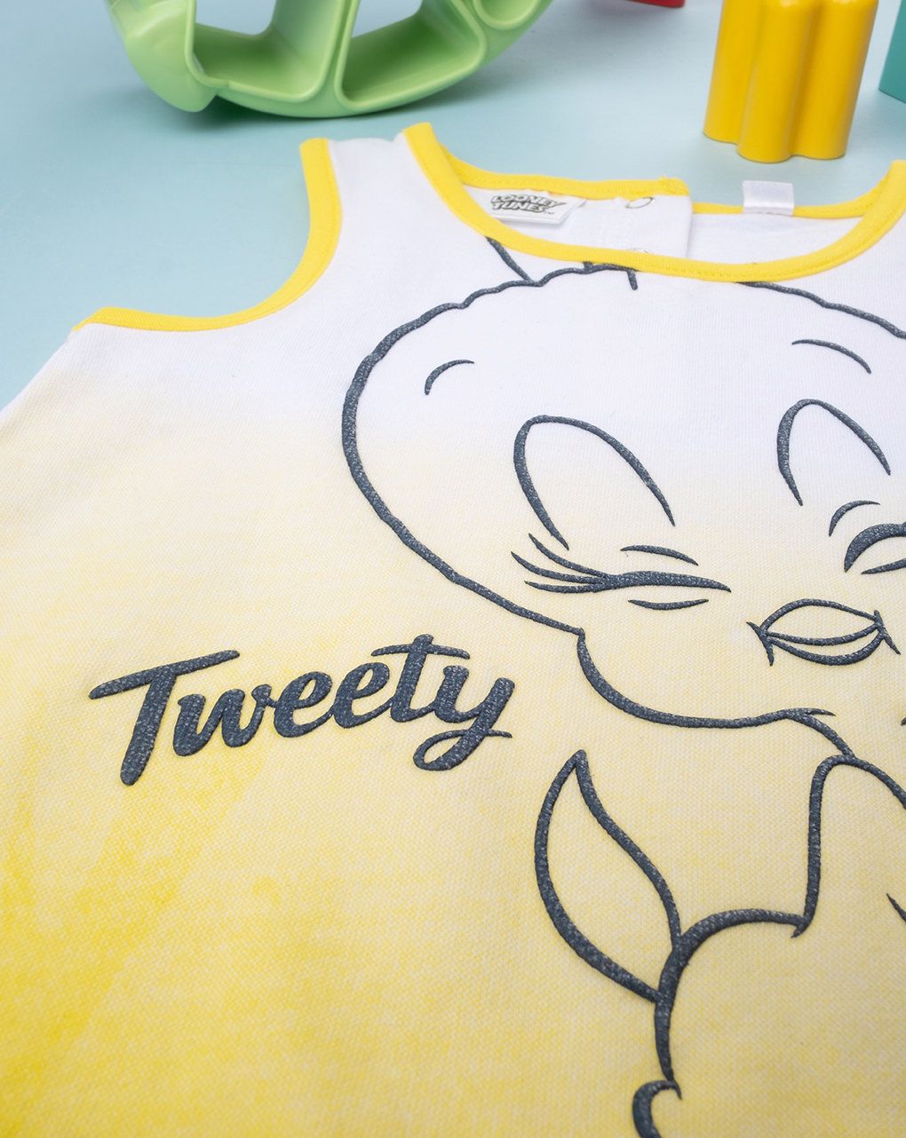 βρεφική αμάνικη μπλούζα κίτρινη με τον tweety για κορίτι - Prénatal