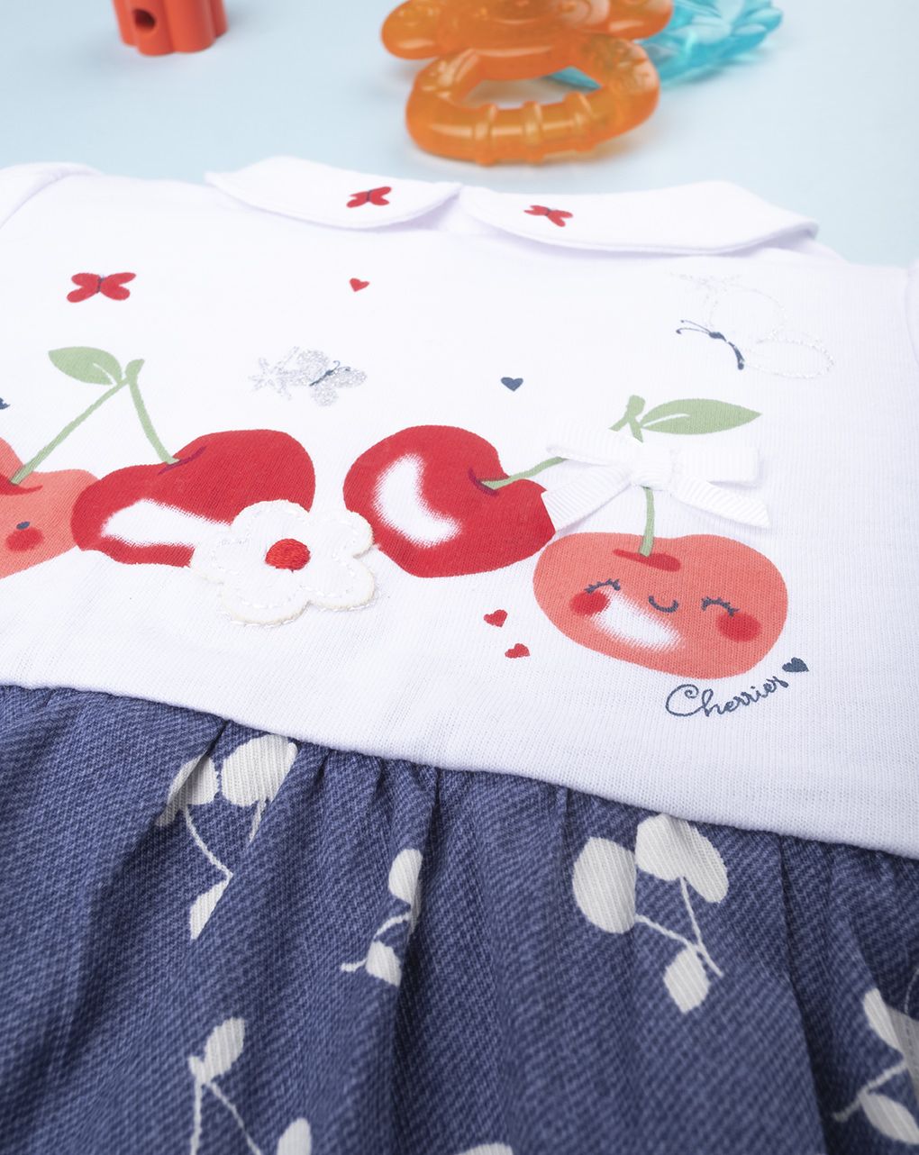 βρεφικό φόρεμα με κερασάκια για κορίτσι 690546 - Prénatal