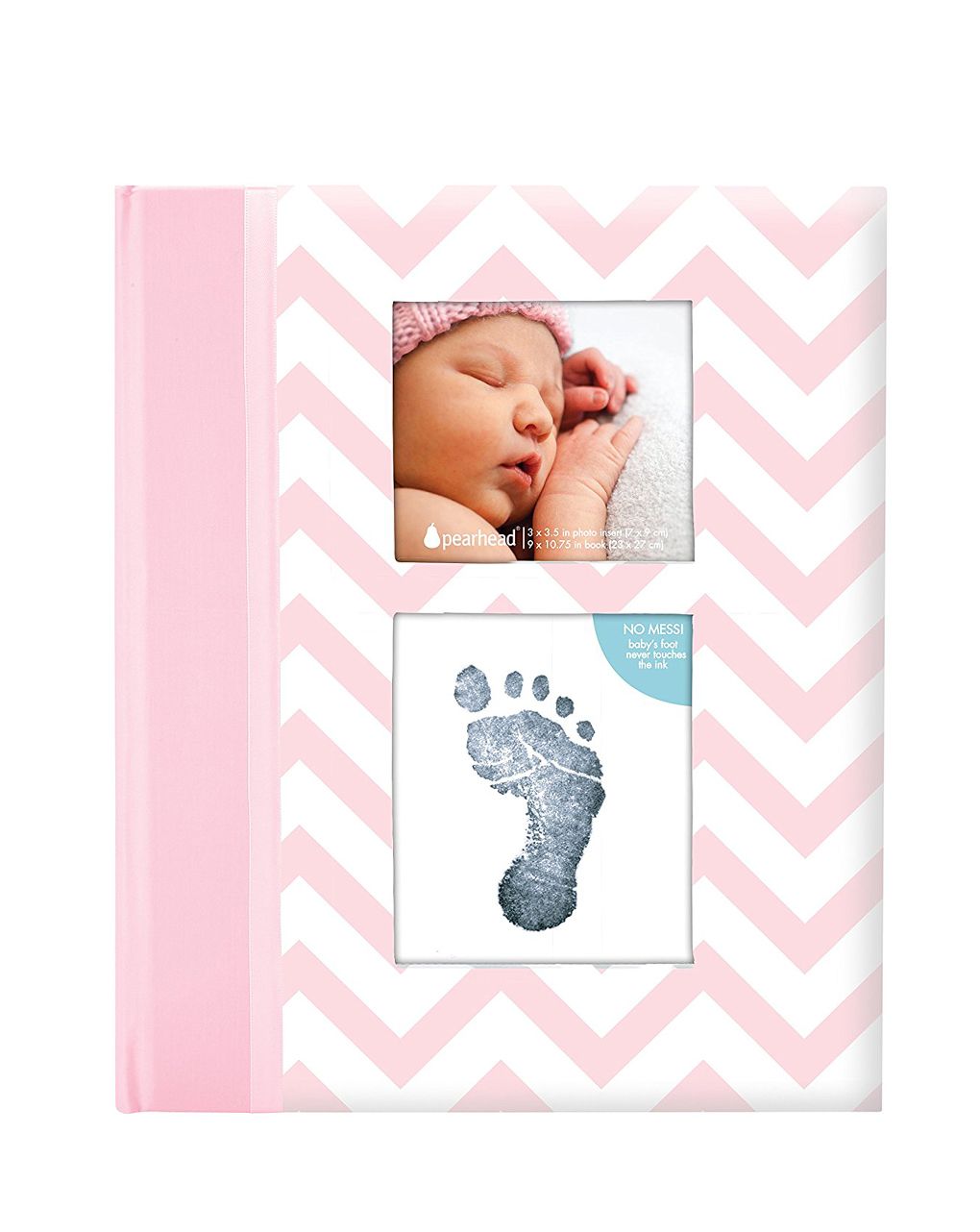 Pearhead chevron baby memory βιβλίο ροζ - Pearhead