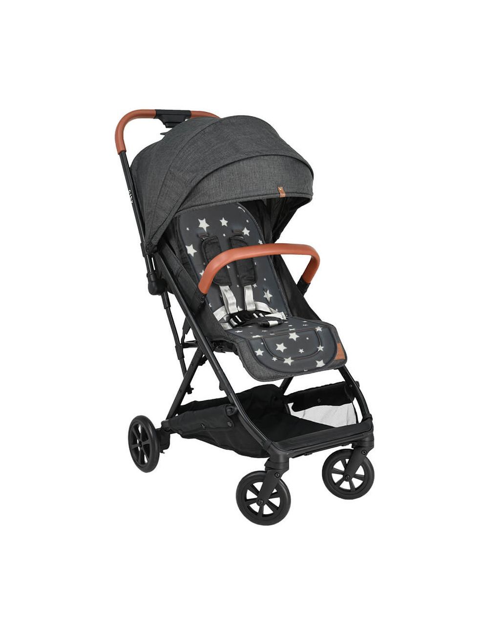 Bebe stars κάλυμμα καροτσιού & καθίσματος αυτοκινήτου stars dark grey 208-187 - Bebe Stars