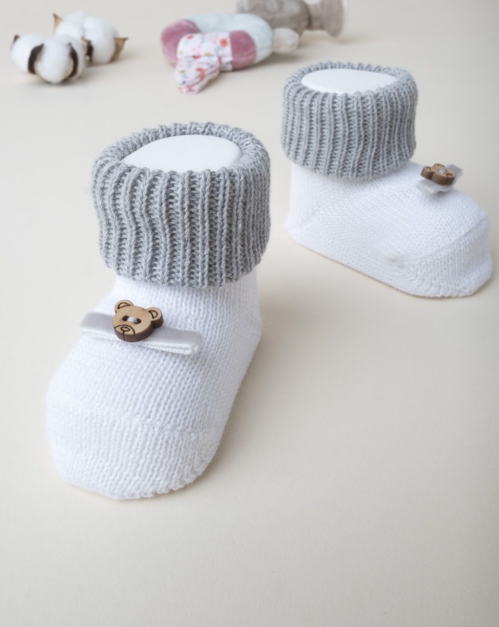 βρεφικά παπουτσάκια αγκαλιάς με αρκουδάκι για αγόρι - Prénatal