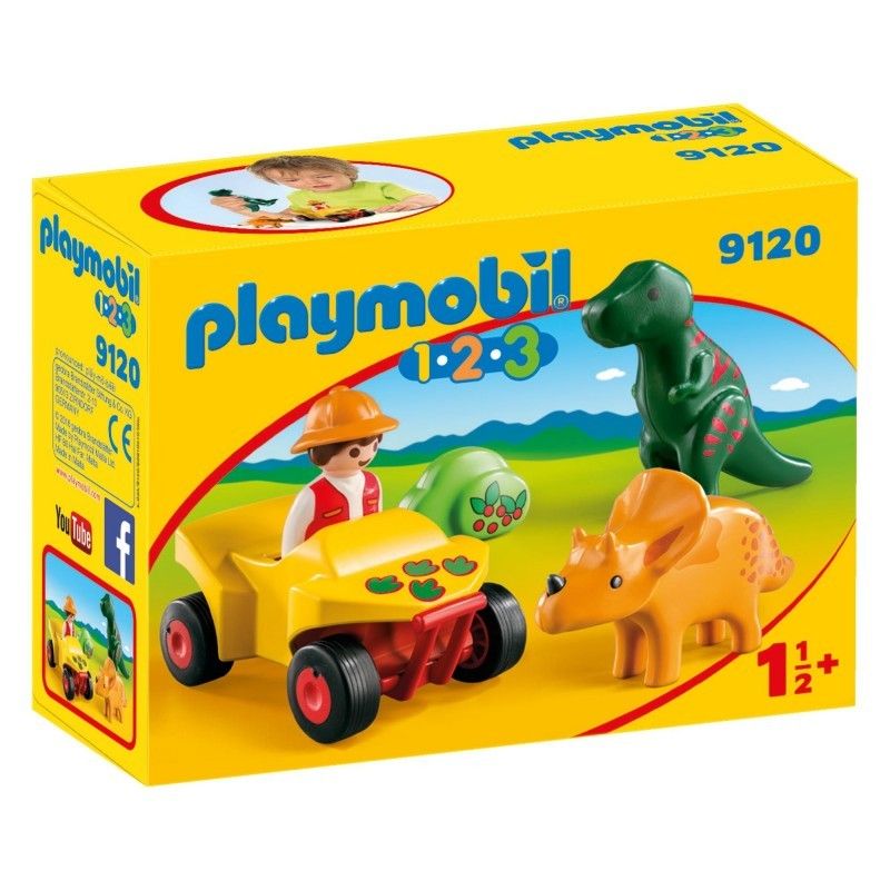 Playmobil 1.2.3 εξερευνητής με δεινόσαυρους 9120 - Playmobil, Playmobil 1.2.3