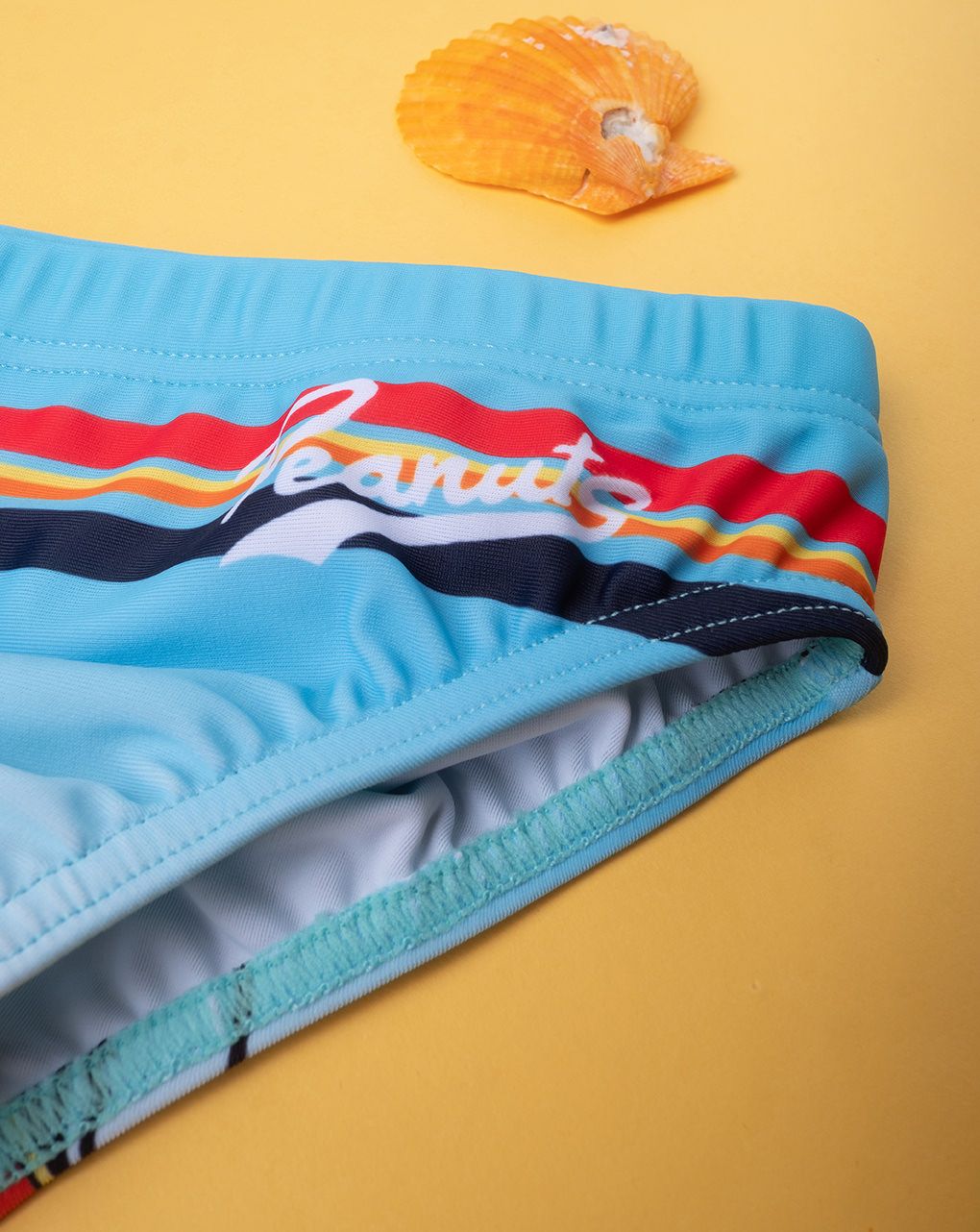 βρεφικό μαγιό σλιπ γαλάζιο με τον snoopy για αγόρι - Prénatal