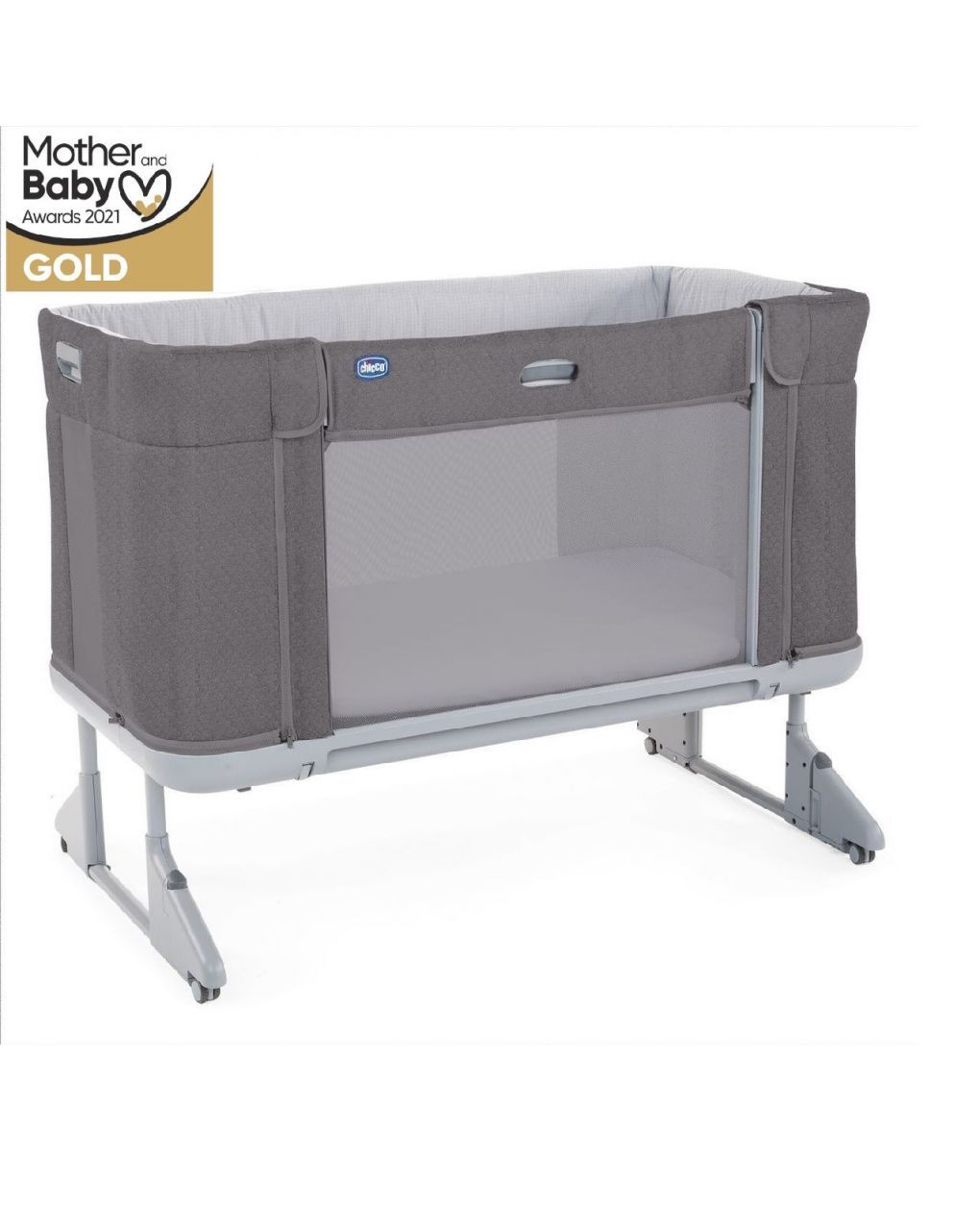 Chicco λίκνο - παρκοκρέβατο next2μe forever moon grey - Chicco