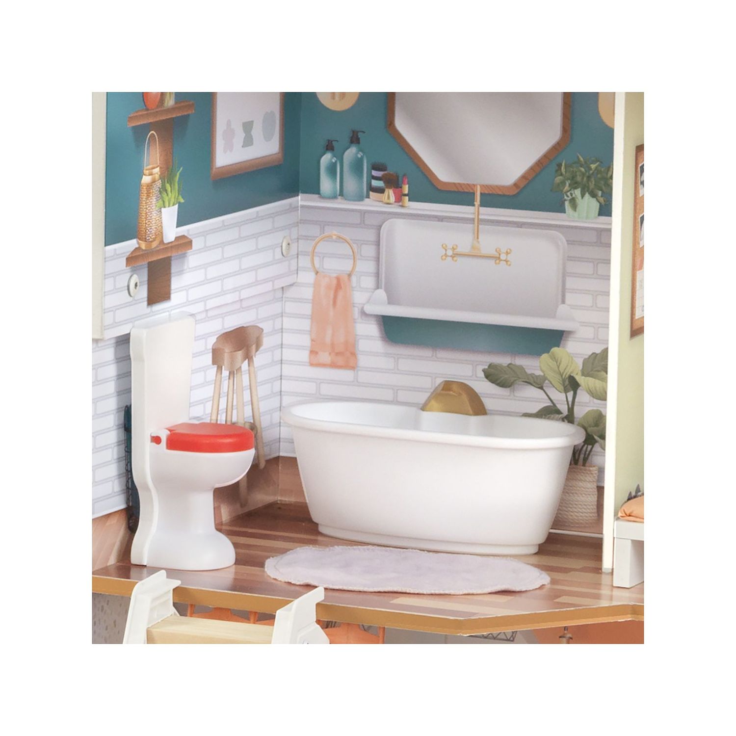 Lolly ξύλινο κουκλόσπιτο dollhouse prg00157 - LOLLY