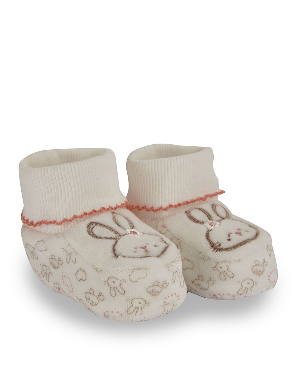 βρεφικά παπουτσάκια αγκαλιάς με λαγουδάκι για κορίτσι - Prénatal