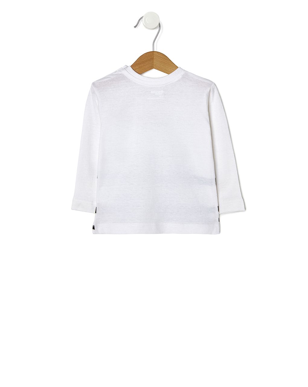 μπλούζα μακρυμάνικη λευκή με στάμπα για αγόρι - Prénatal