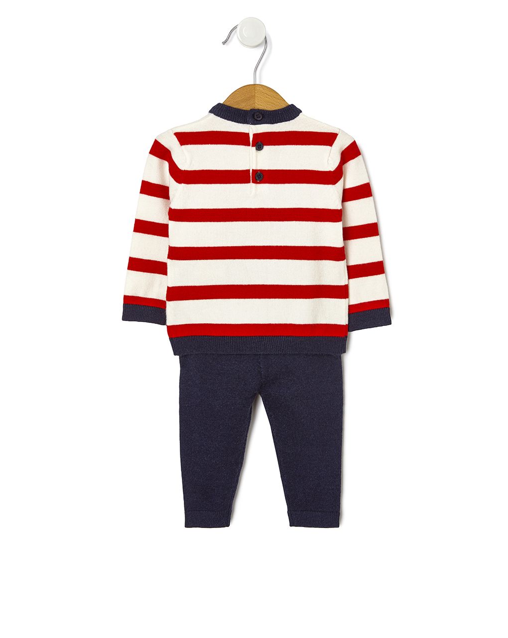 σετ πλεκτό με ρίγες για αγόρι - Prénatal