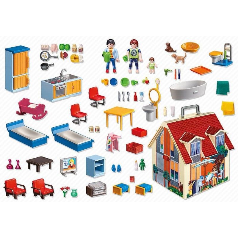Playmobil dollhouse μοντέρνο κουκλόσπιτο - βαλιτσάκι 5167 - Playmobil, Playmobil Dollhouse
