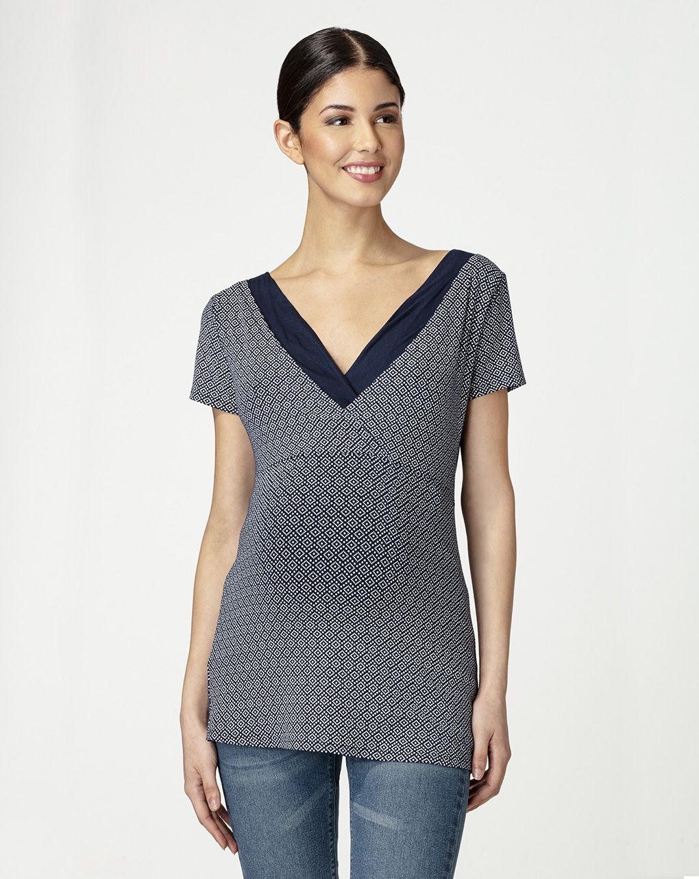 γυναικείο t-shirt εγκυμοσύνης / θηλασμού micromodal - Prénatal