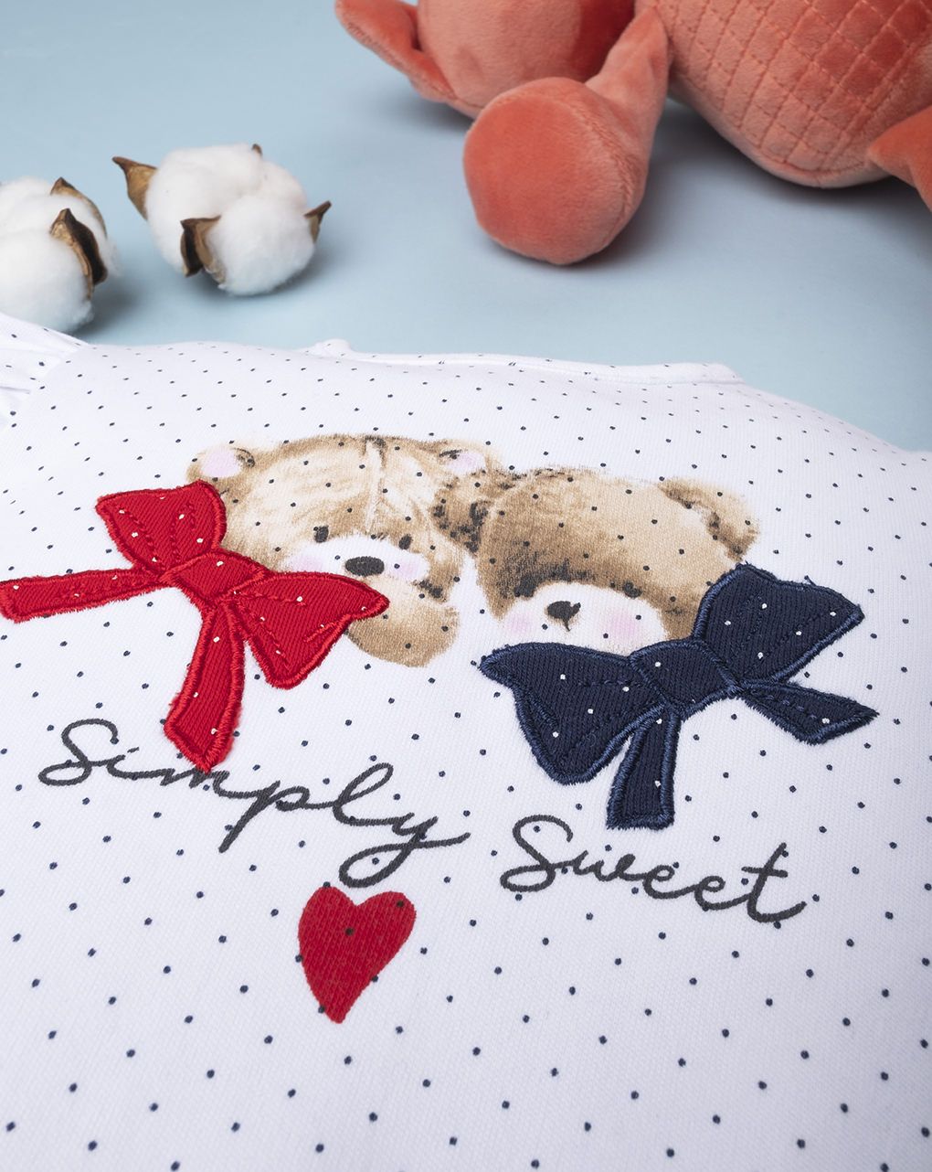 βρεφικό σετ μπλούζα και γκέτα με αρκουδάκι για κορίτσι - Prénatal