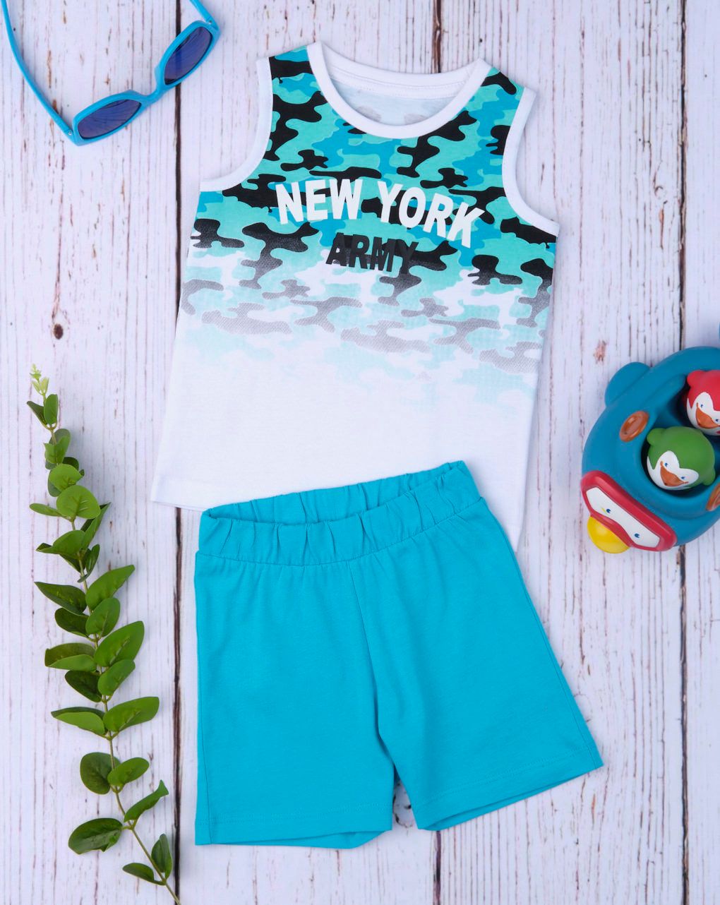 σετ μπλούζα σορτσάκι για αγόρι