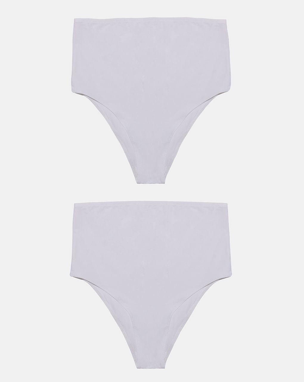 γυναικείο σλιπ ψηλόμεσο πακέτο x2 μικροφίμπρα λευκό - Prénatal