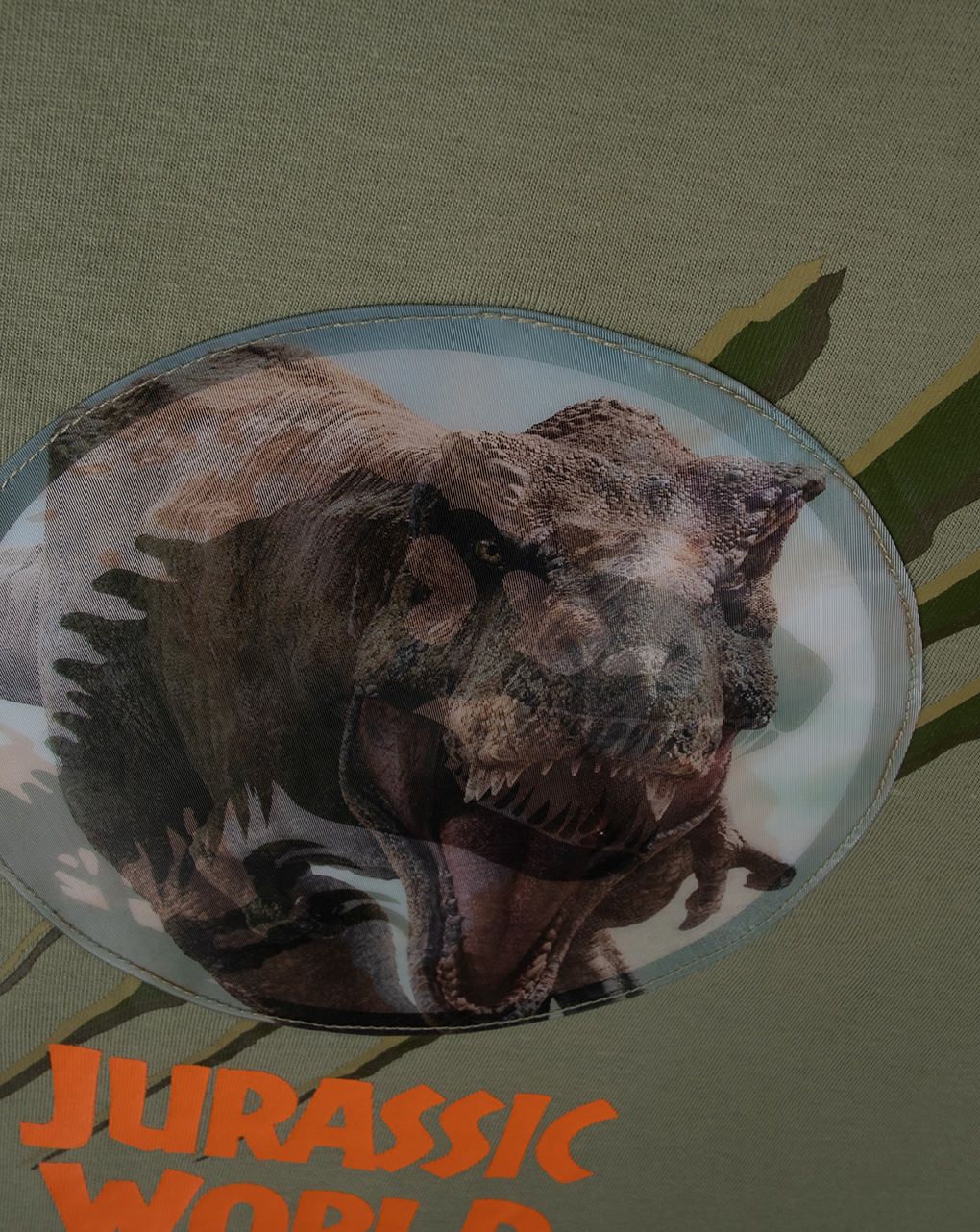 παιδικό t-shirt χακί με δεινόσαυρους για αγόρι - Prénatal