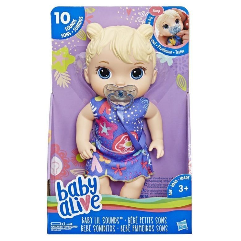Baby alive lil sweet sounds blonde διαδραστική ξανθιά κούκλα e3690 - BABY ALIVE