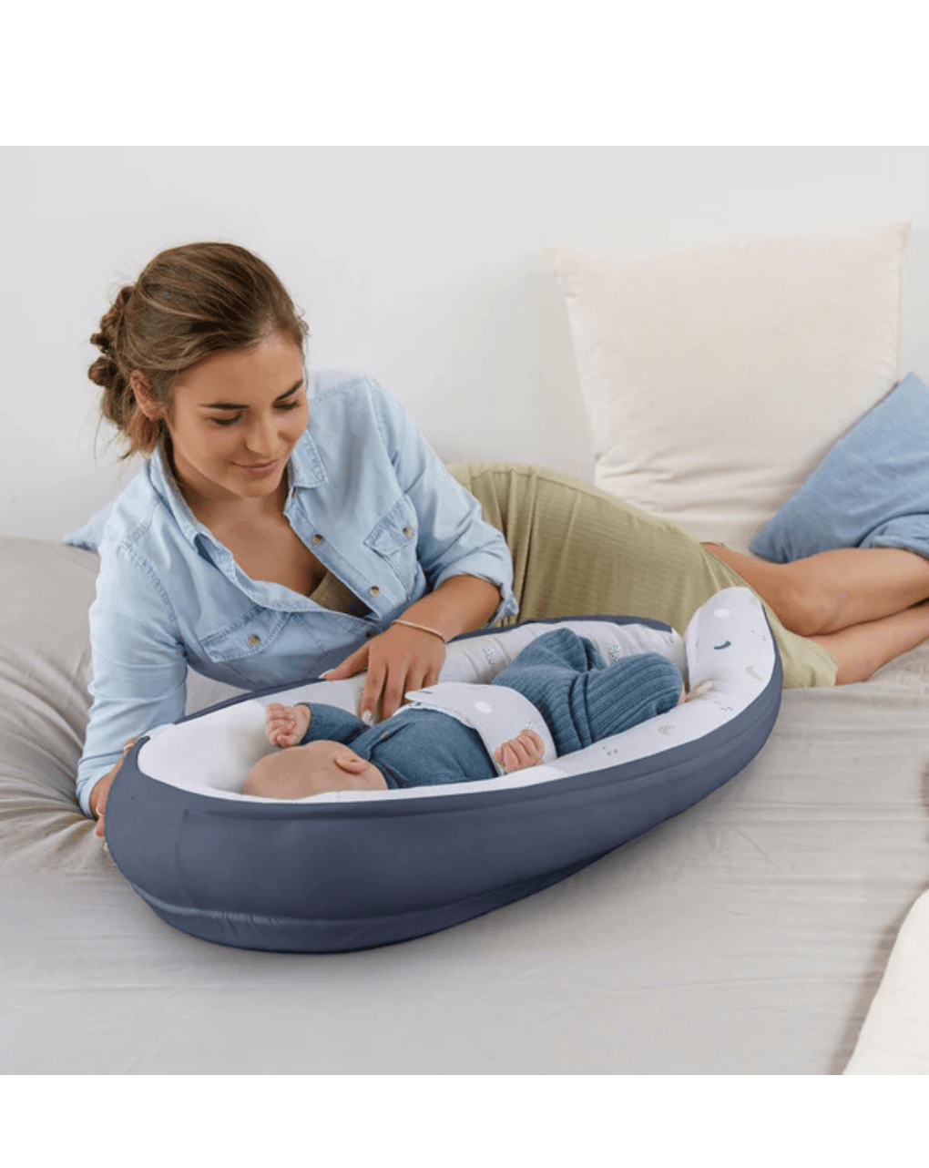 Doomoo φωλιά cocoon blue grey moon - Doomoo