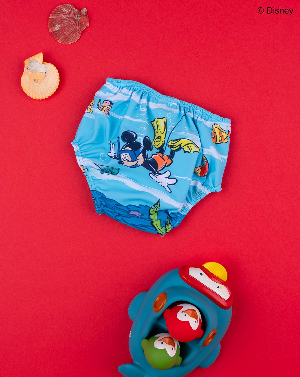 βρεφικό μαγιό πάνα γαλάζιο με το mickey για αγόρι - Prénatal
