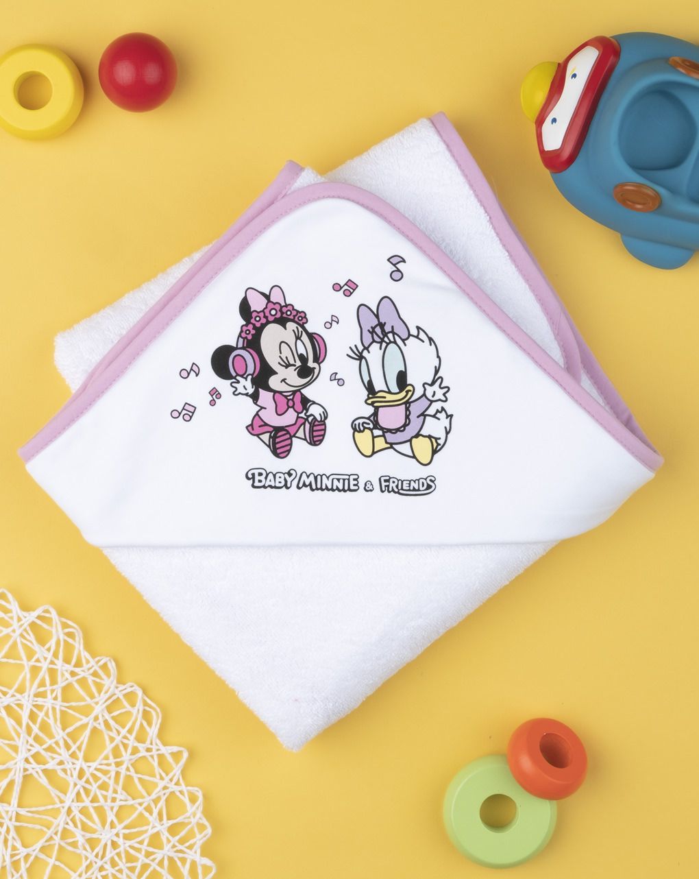 μπουρνουζοπετσέτα με στάμπα minnie για κορίτσι - Prénatal