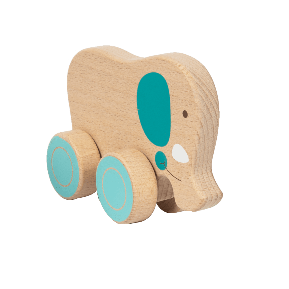 Wood' n play ξύλινα ζώα με ρόδες prg00396 - Wood'N Play