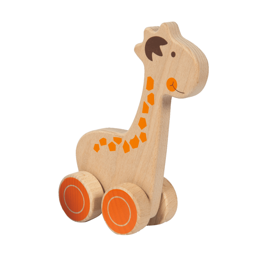 Wood' n play ξύλινα ζώα με ρόδες prg00396 - Wood'N Play