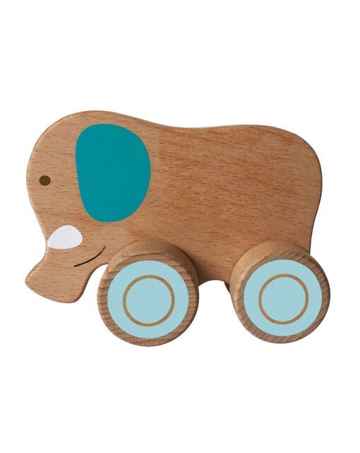 Wood' n play ξύλινα ζώα με ρόδες prg00396 - Wood'N Play