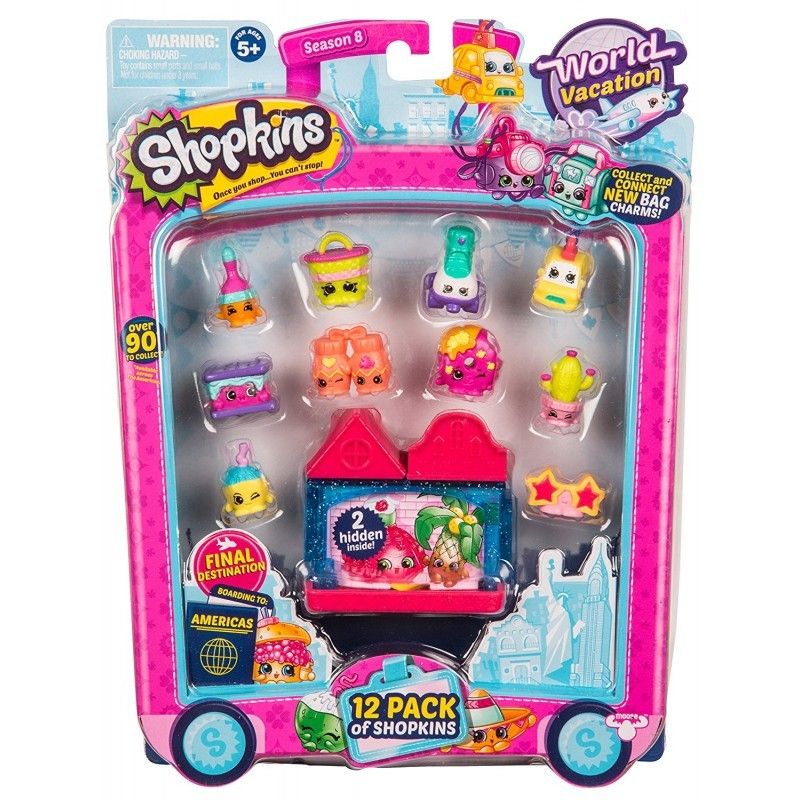 Shopkins s8 world vacation αμερική w3 - 12 ψωνάκια φατσάκια hpka1000 - Shopkins