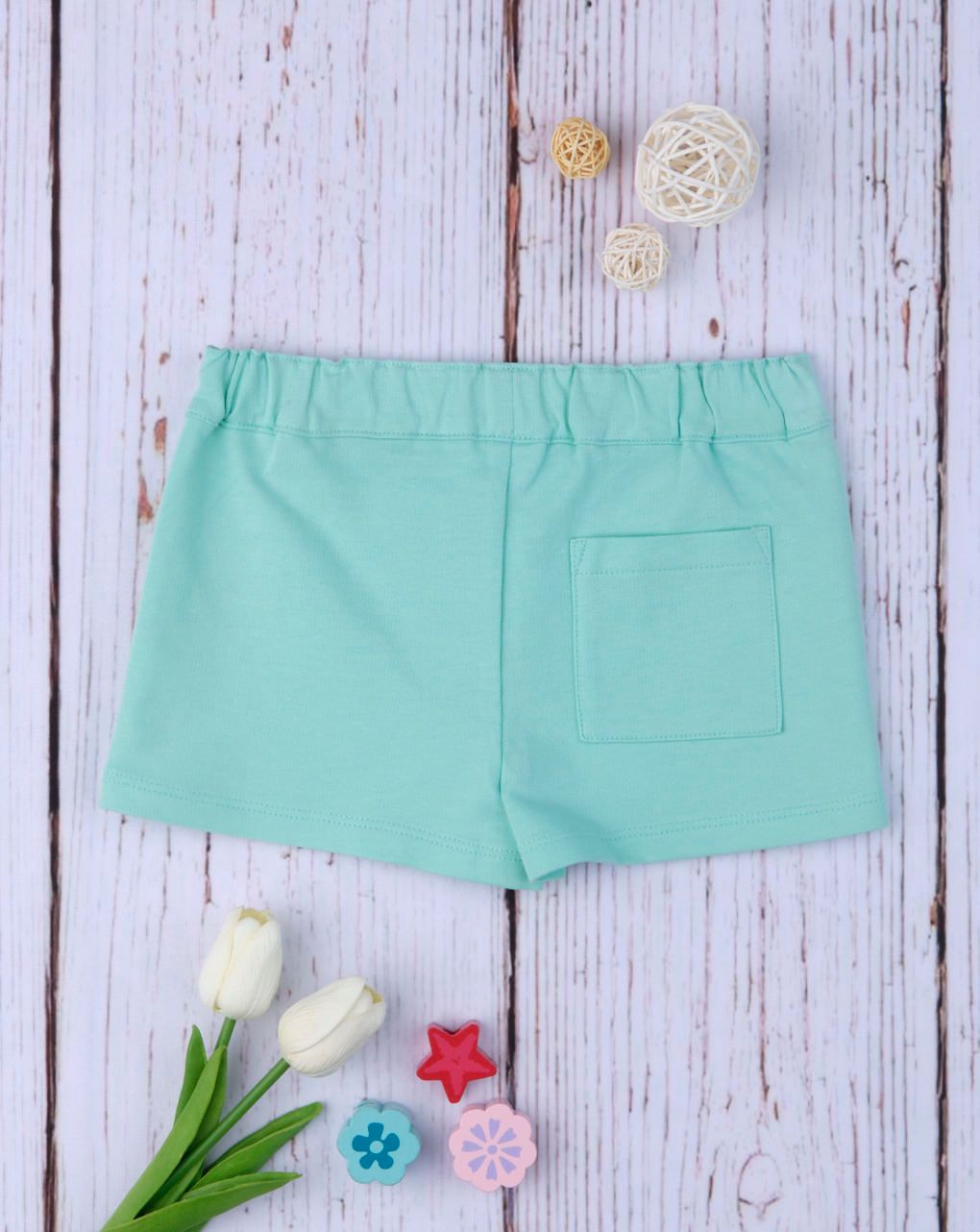 σορτσάκι-φούστα ανοιχτό πράσινο για κορίτσι - Prénatal