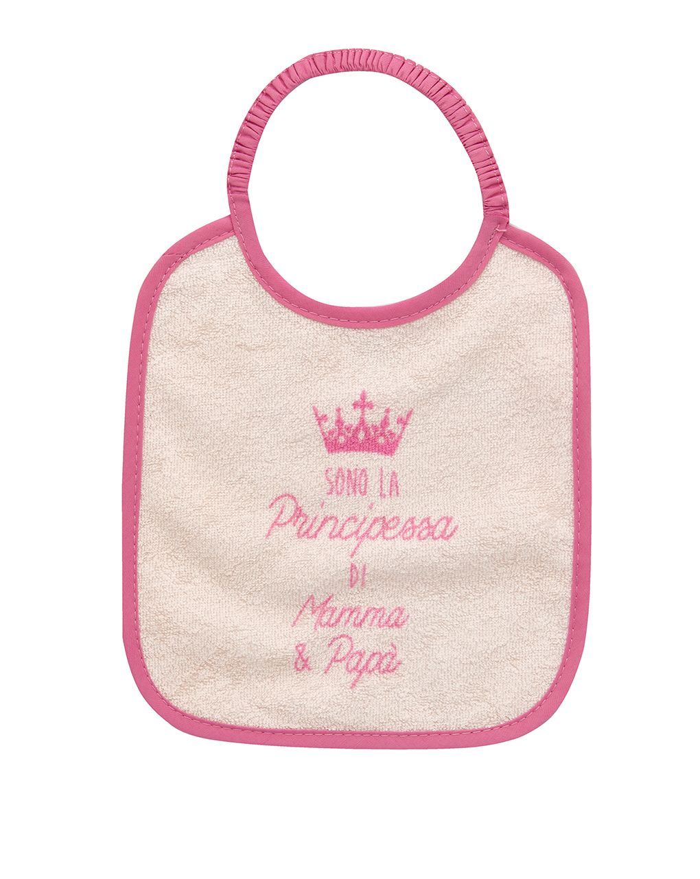 σαλιάρα ροζ με στάμπα για κορίτσι - Prénatal